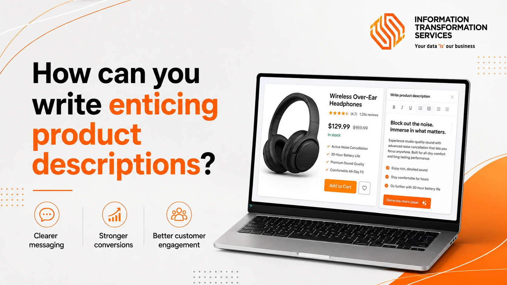 How can you write enticing product descriptions?