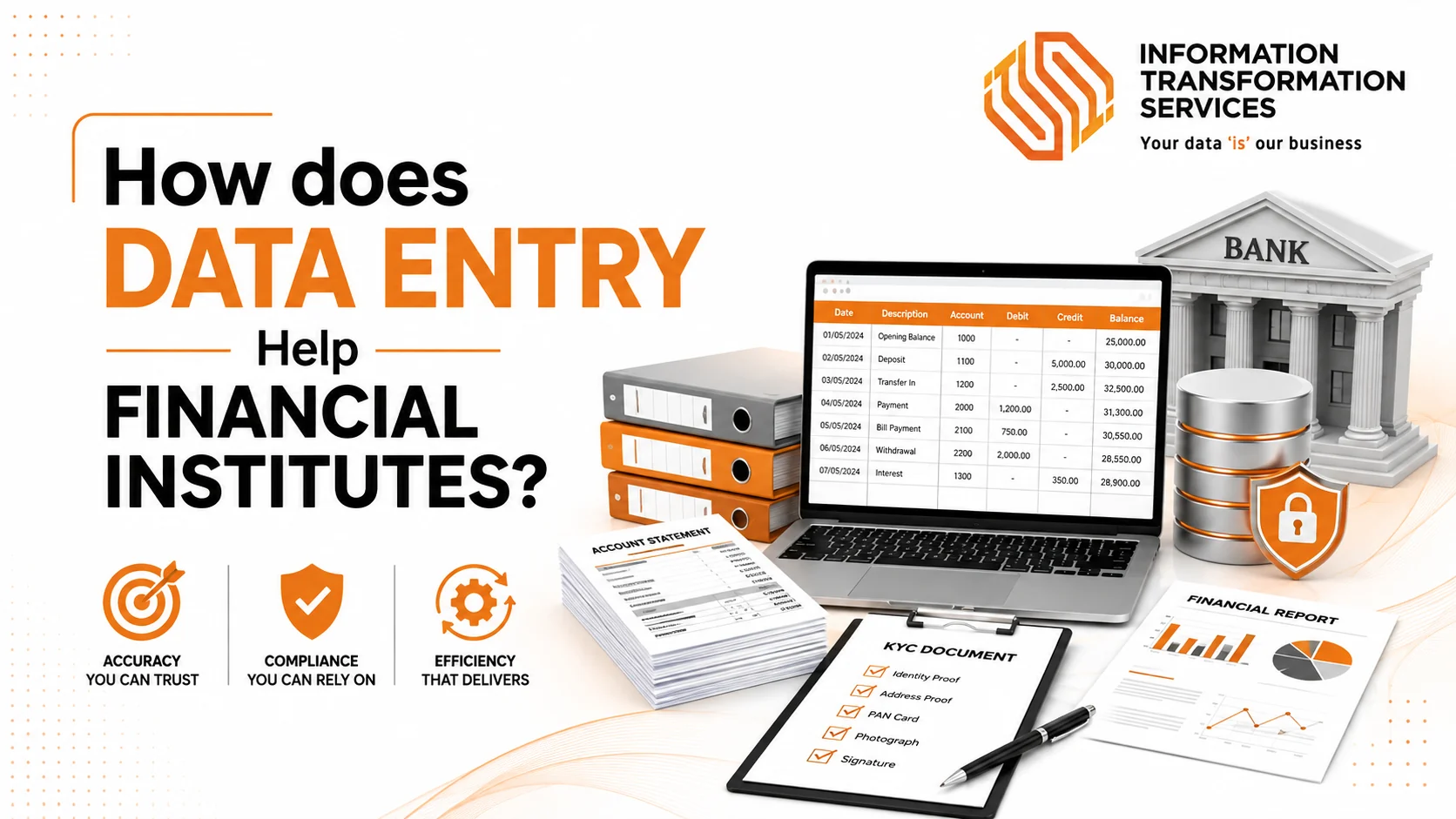 How does Data Entry Help Financial Institutes?