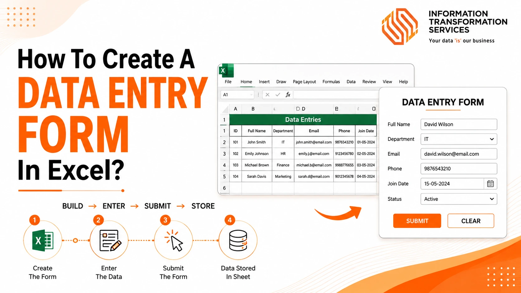 How To Create A Data Entry Form In Excel?