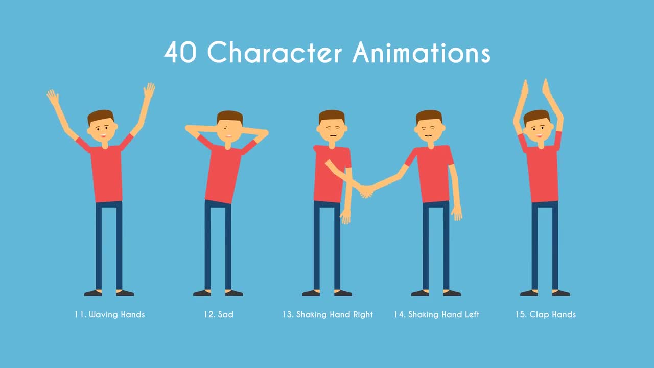 Character Animations MOGRT - Motion Graphics Templates | Motion Array