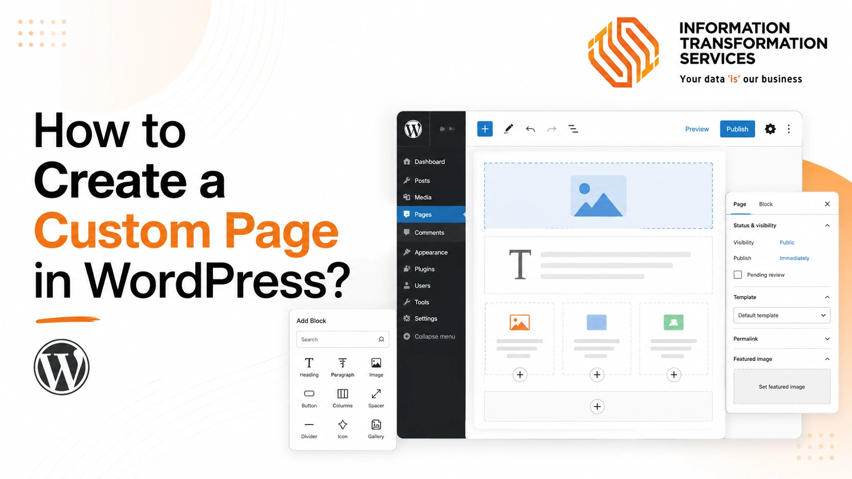 How to Create a Custom Page in WordPress?