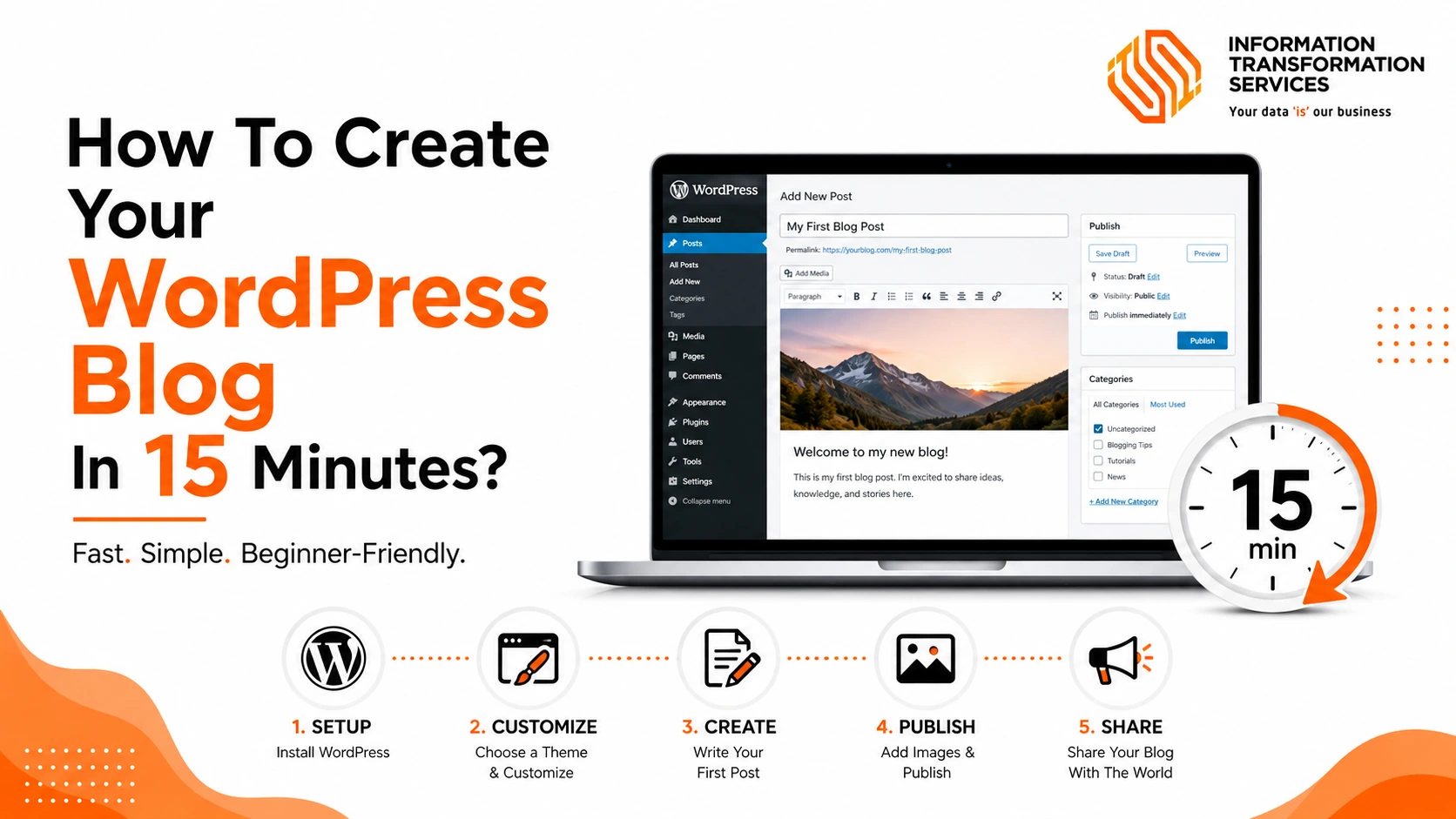 How To Create Your WordPress Blog In 15 Minutes?