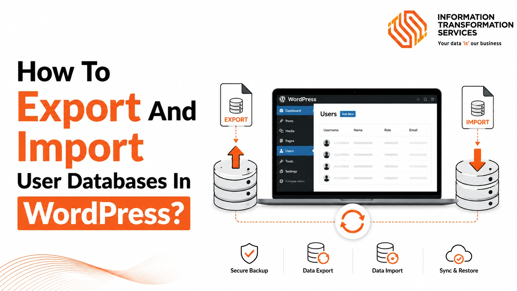 How To Export And Import User Databases In WordPress?