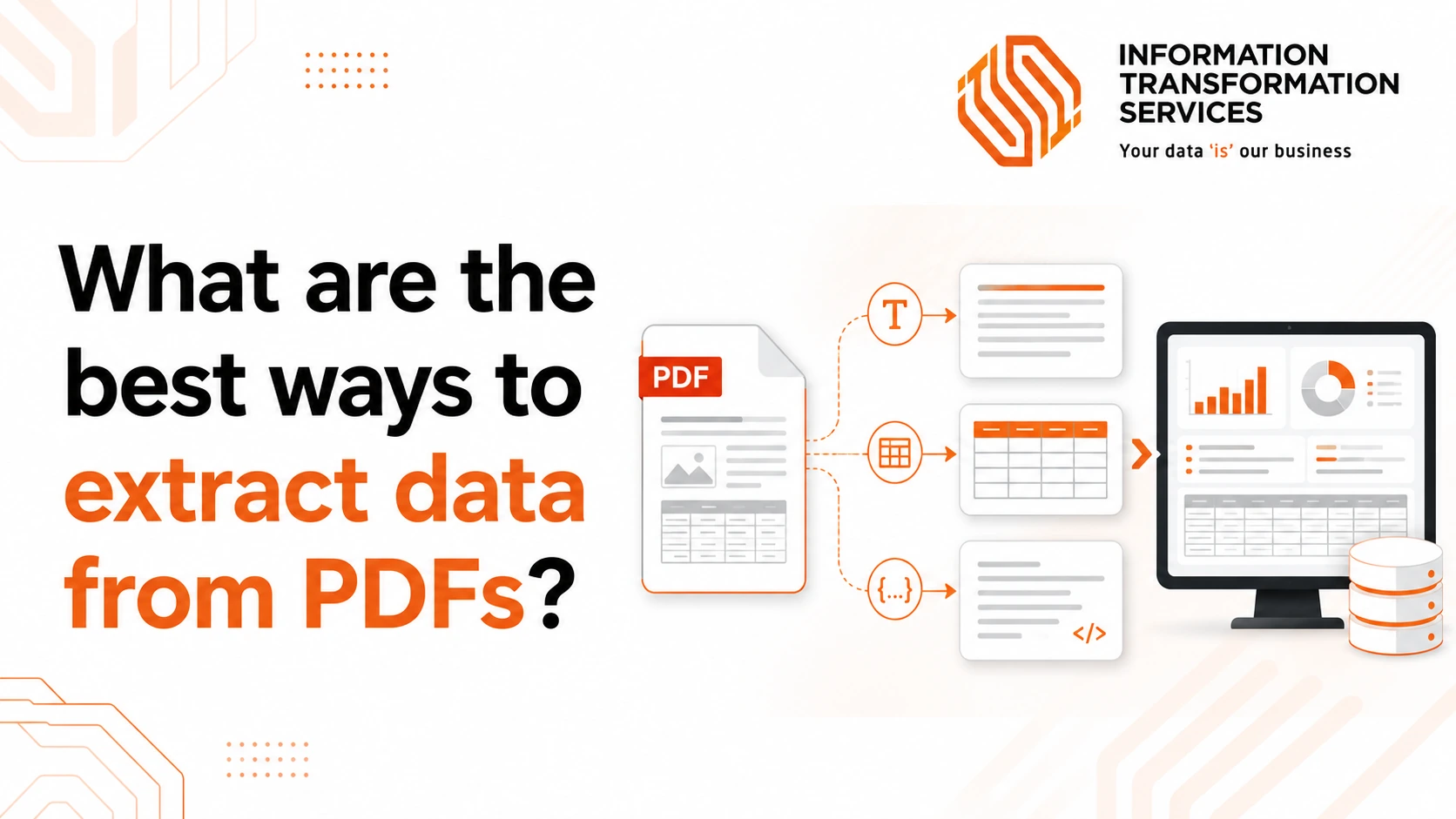 What are the best ways to extract data from PDFs?