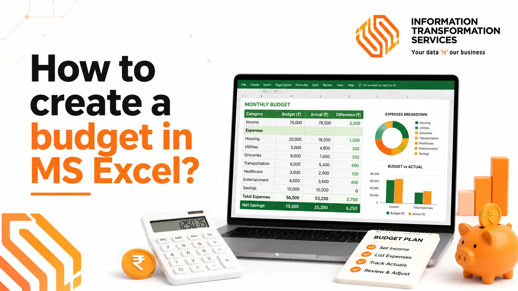 How to create a budget in MS Excel?
