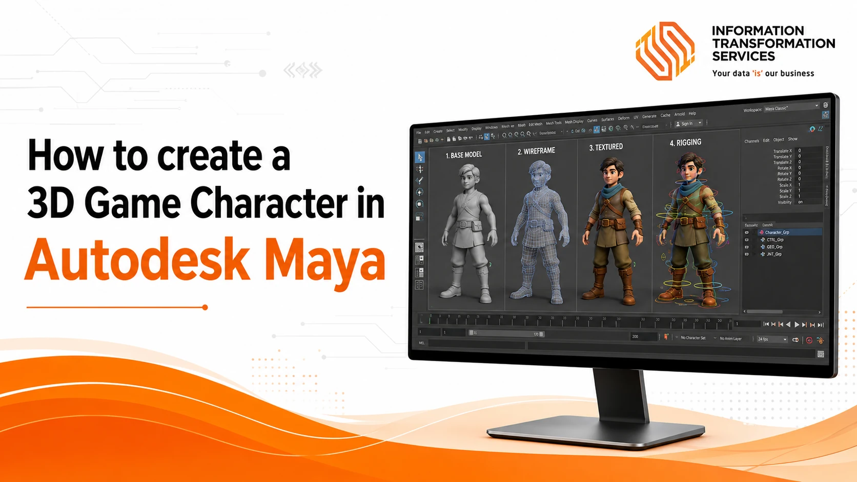 How to create a 3D Game Character in Autodesk Maya