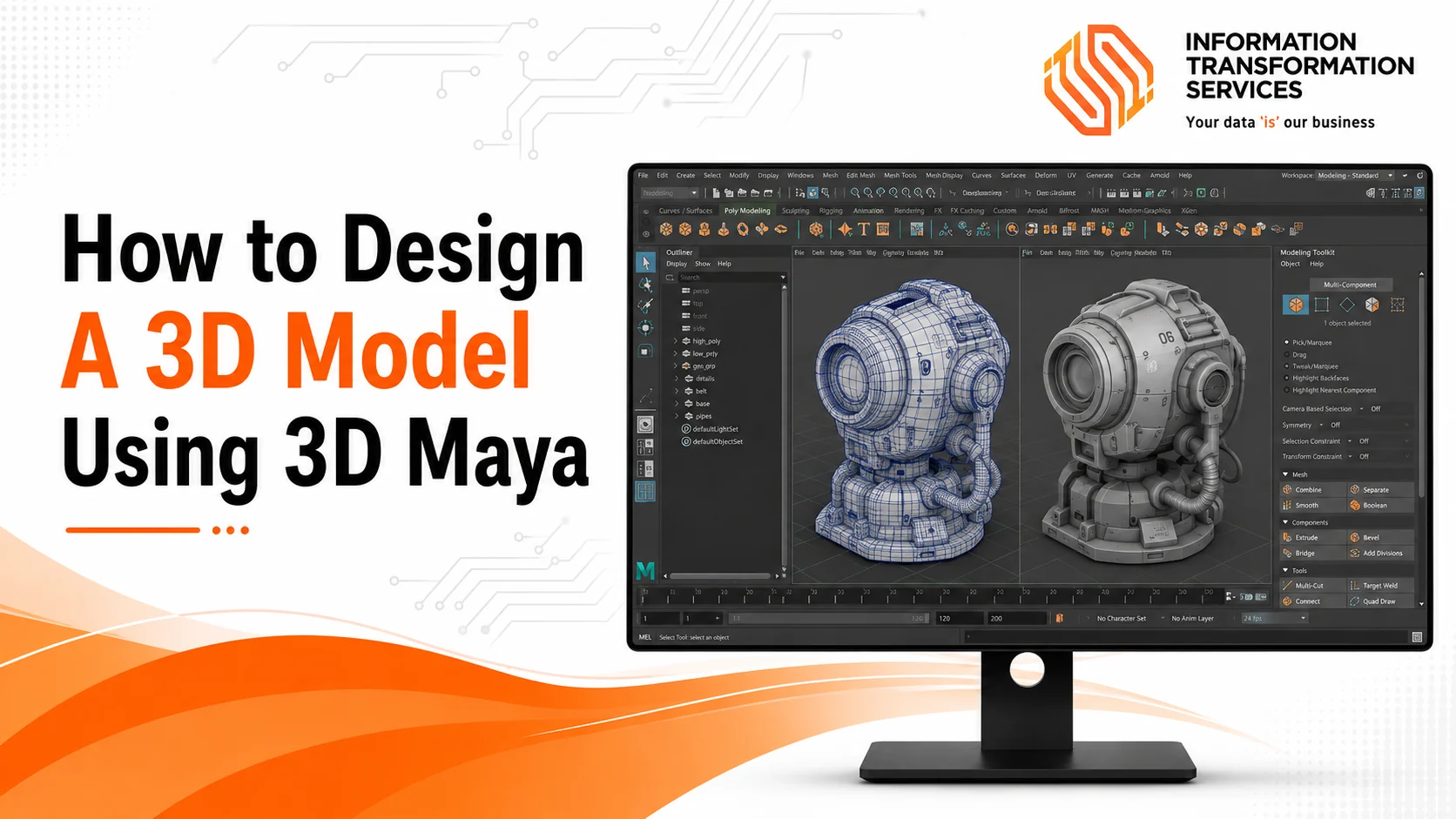 How to Design A 3D Model Using 3D Maya