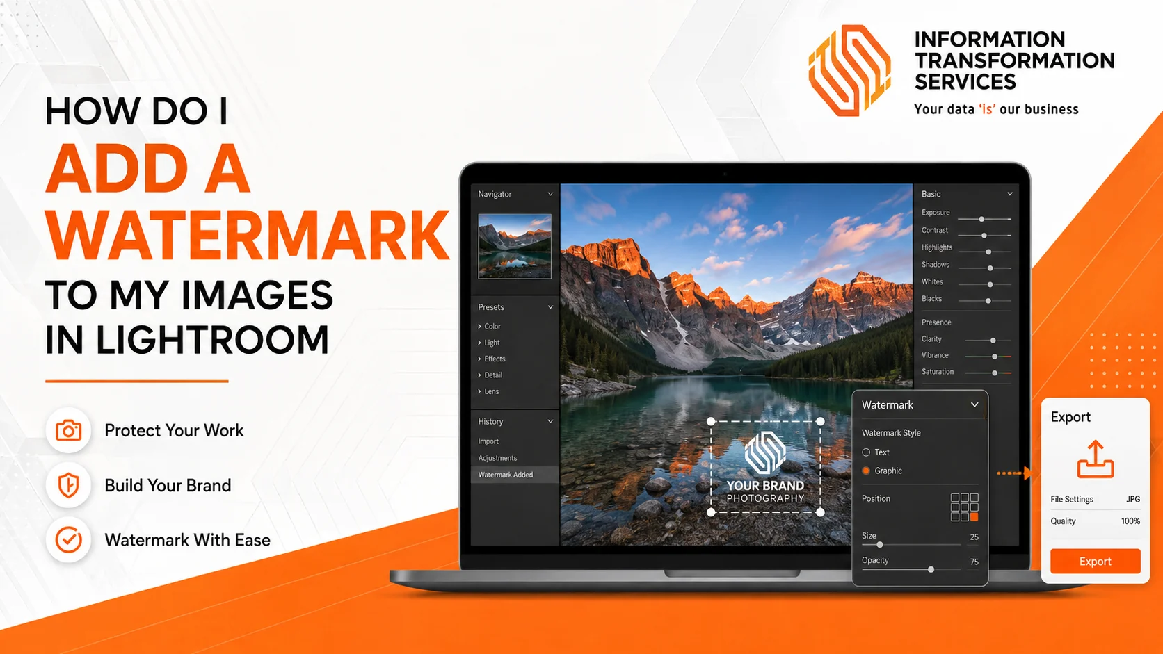 How Do I Add A Watermark To My Images In Lightroom