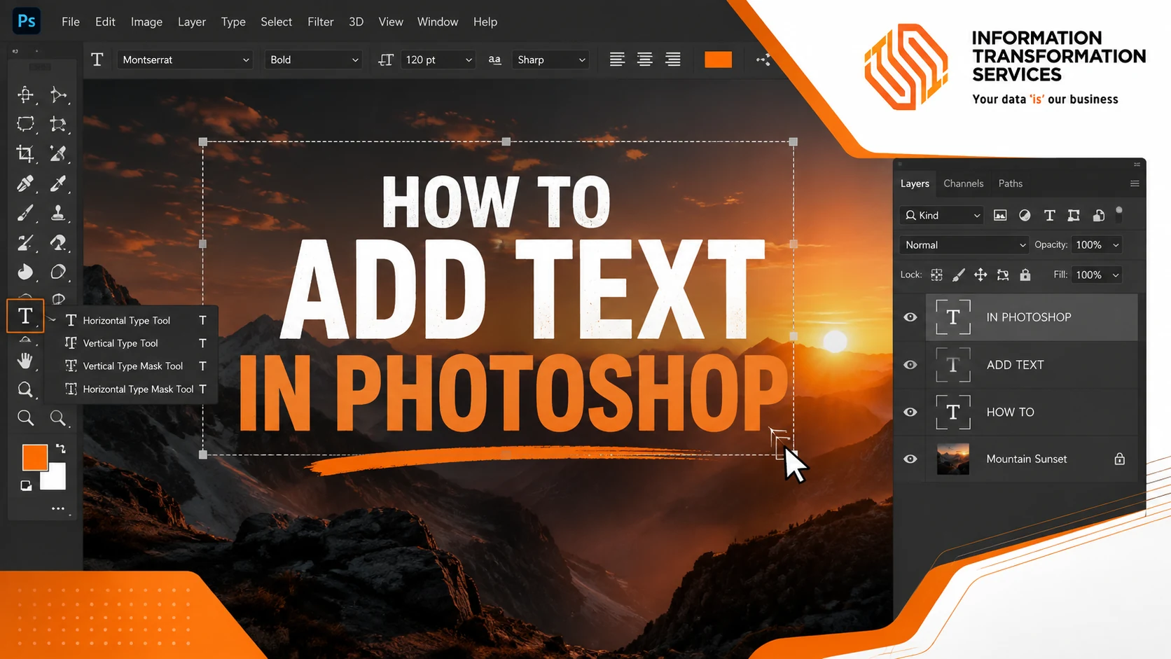 How To Add Text In Photoshop