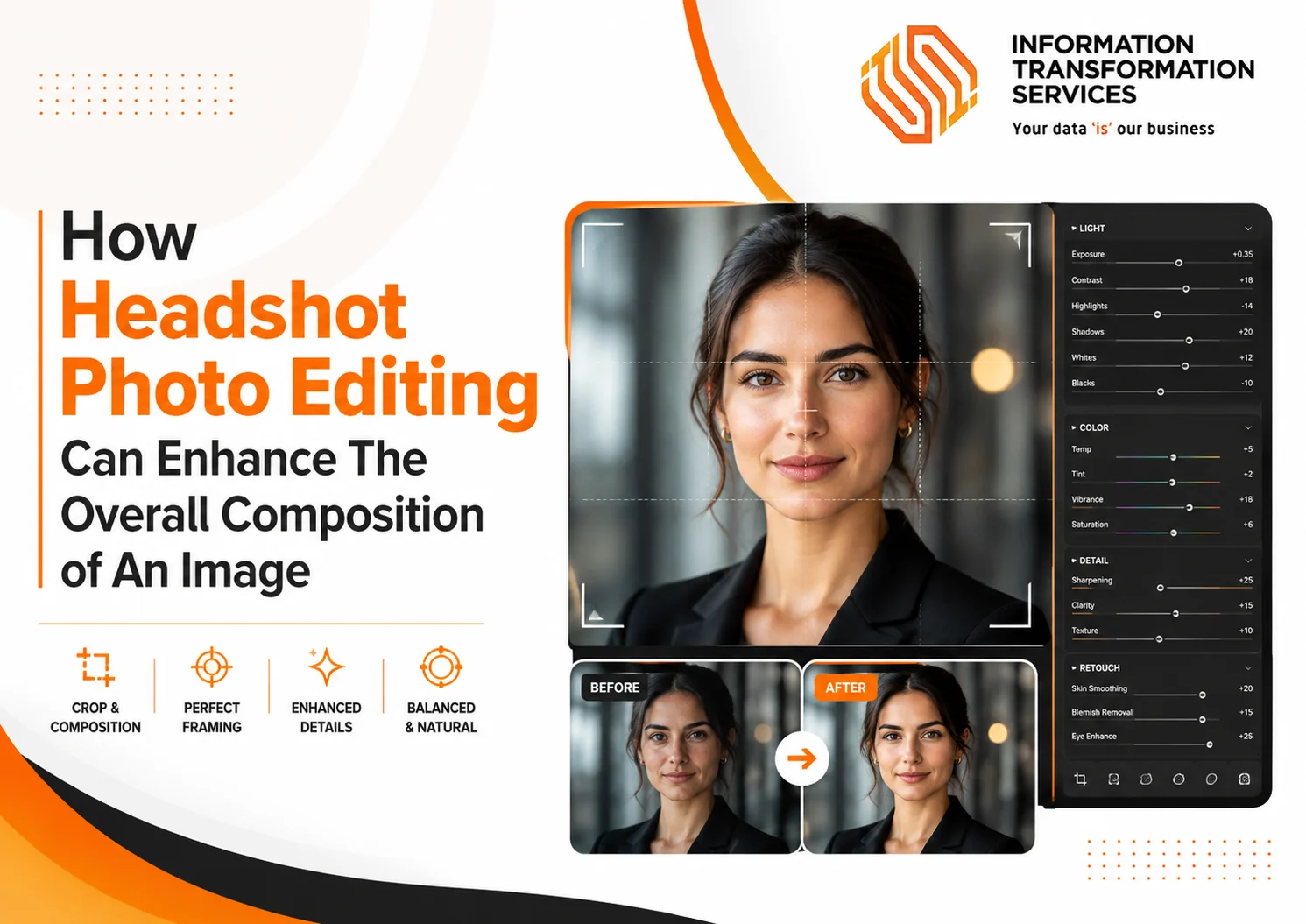 How Headshot Photo Editing Can Enhance The Overall Composition of An Image