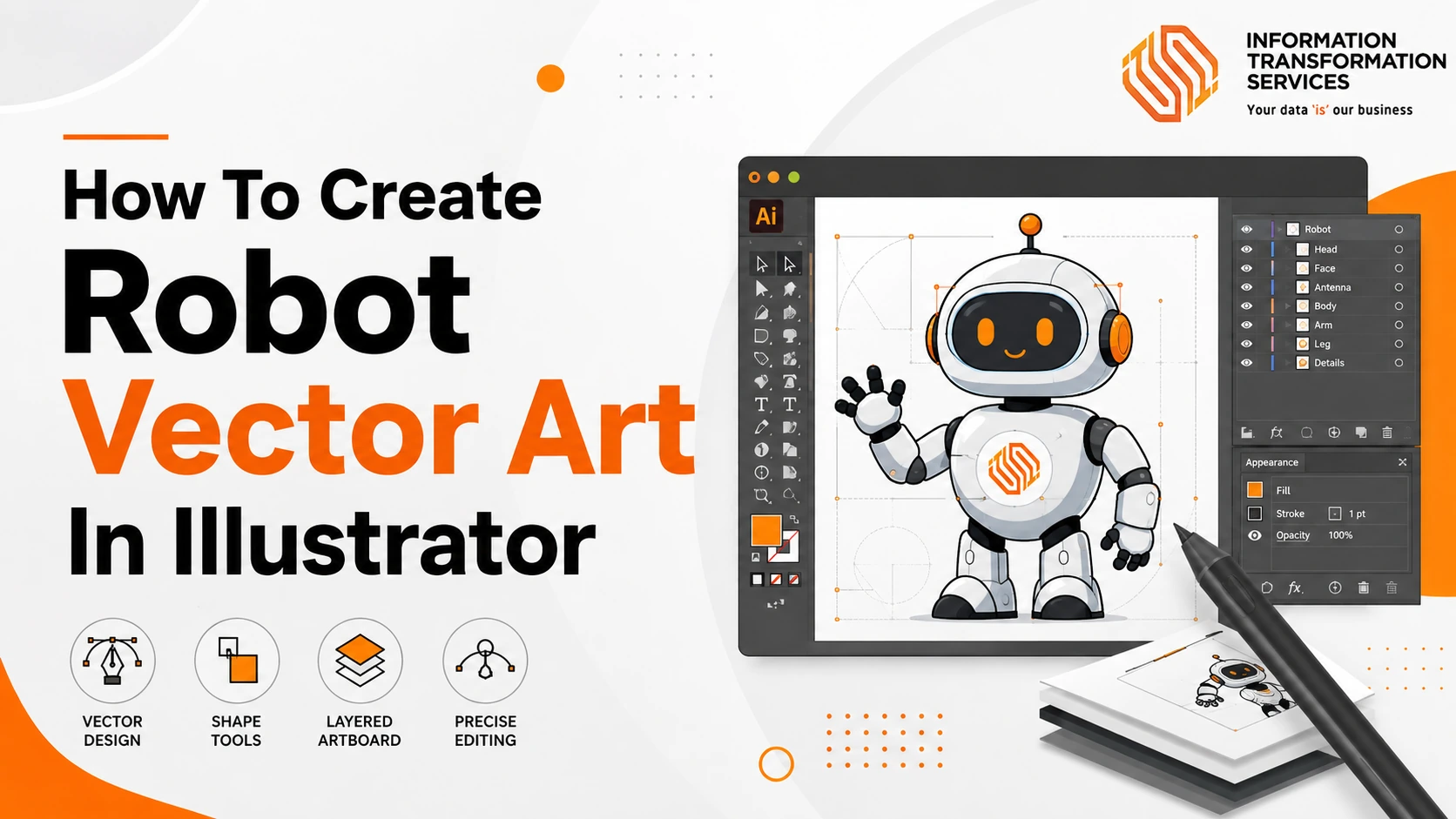 How To Create Robot Vector Art In Illustrator