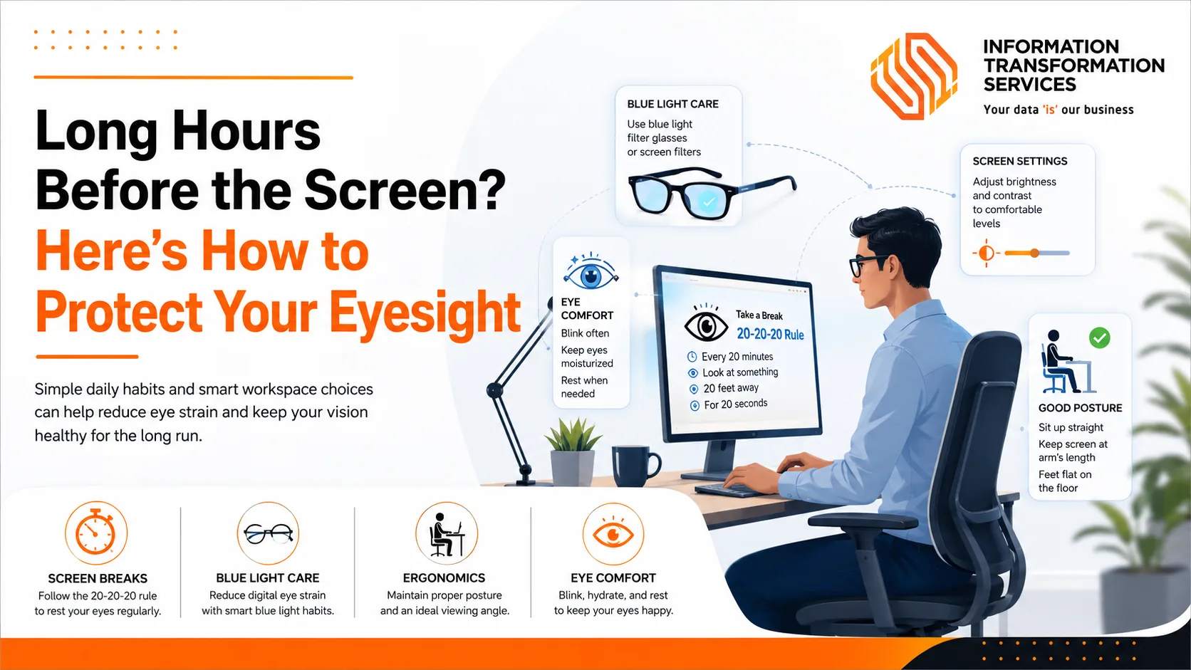 Long Hours Before the Screen? Here’s How to Protect Your Eyesight