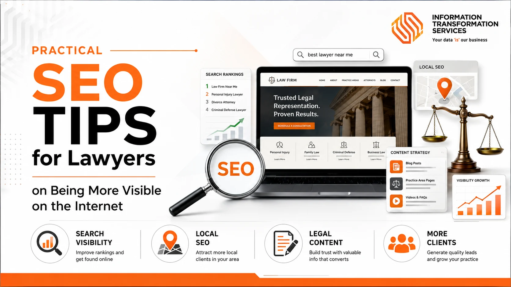 Practical SEO Tips for Lawyers on Being More Visible on the Internet