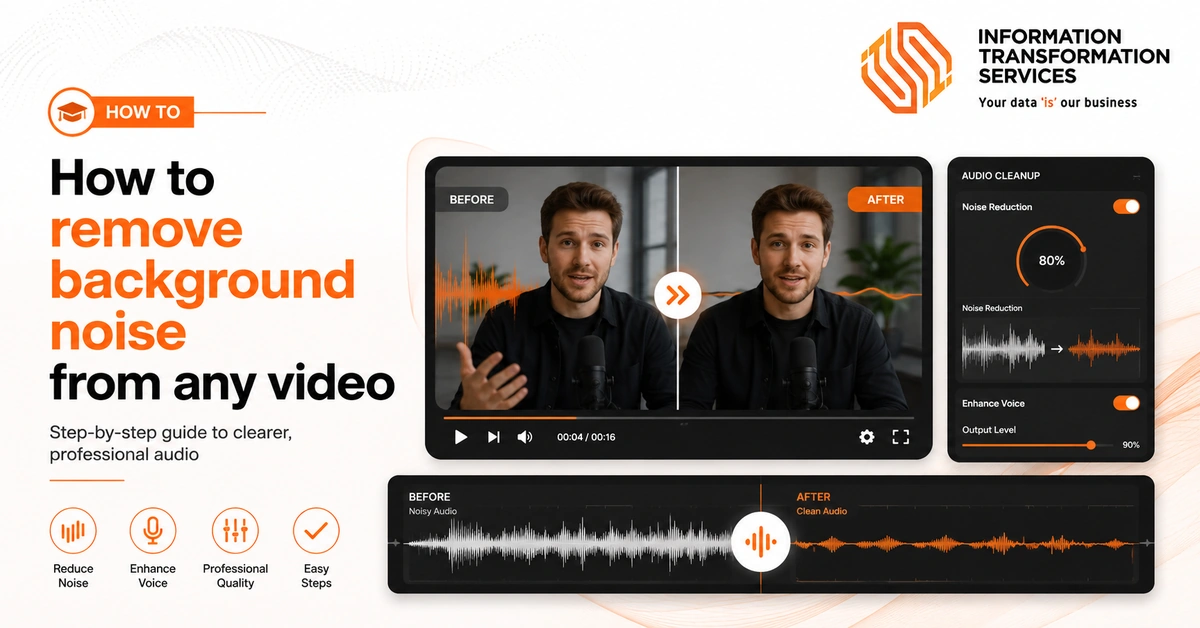 How to remove background noise from any video
