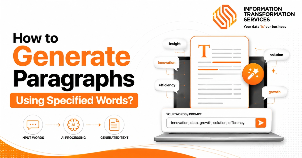 How to Generate Paragraphs Using Specified Words?