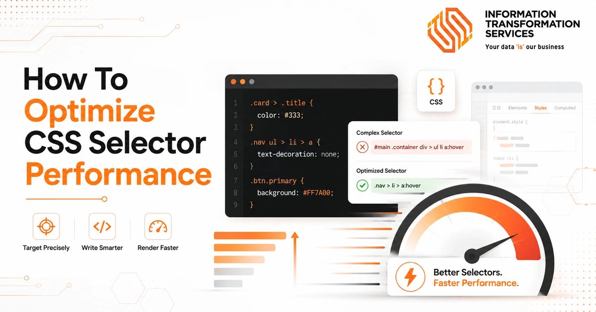 How To Optimize CSS Selector Performance