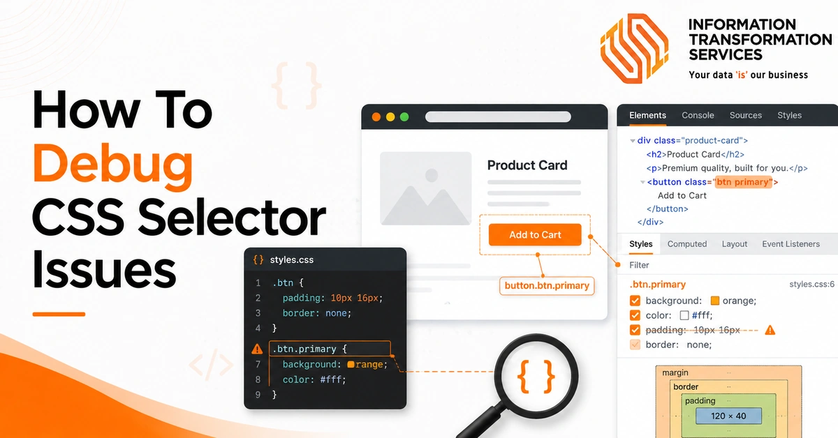 How To Debug CSS Selector Issues