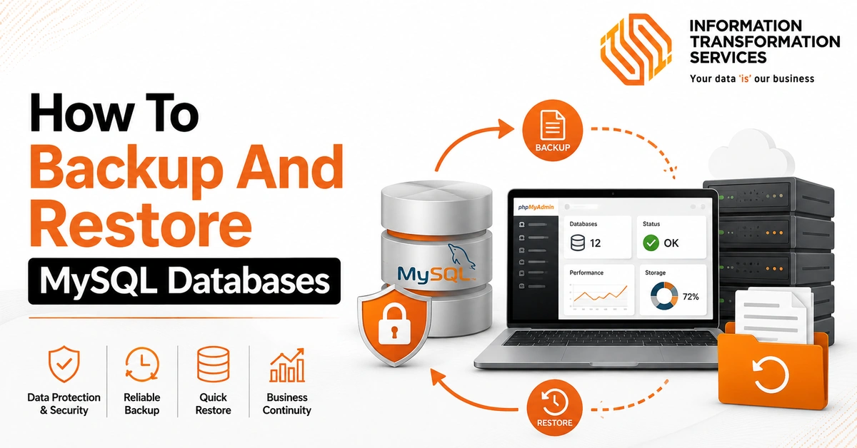How To Backup And Restore MySQL Databases
