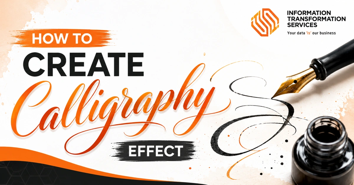How To Create Calligraphy Effect