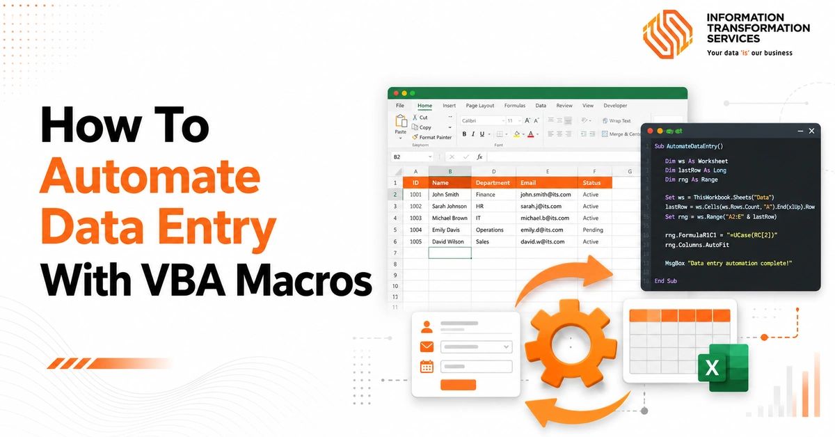 How To Automate Data Entry With VBA Macros