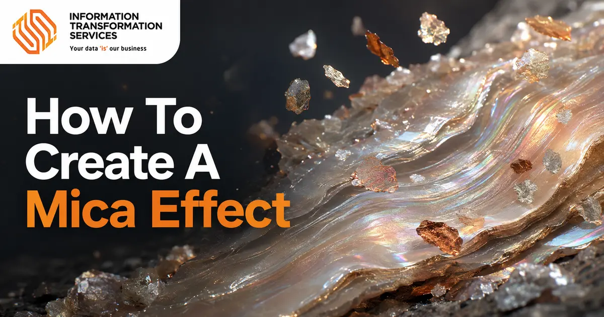 How To Create A Mica Effect