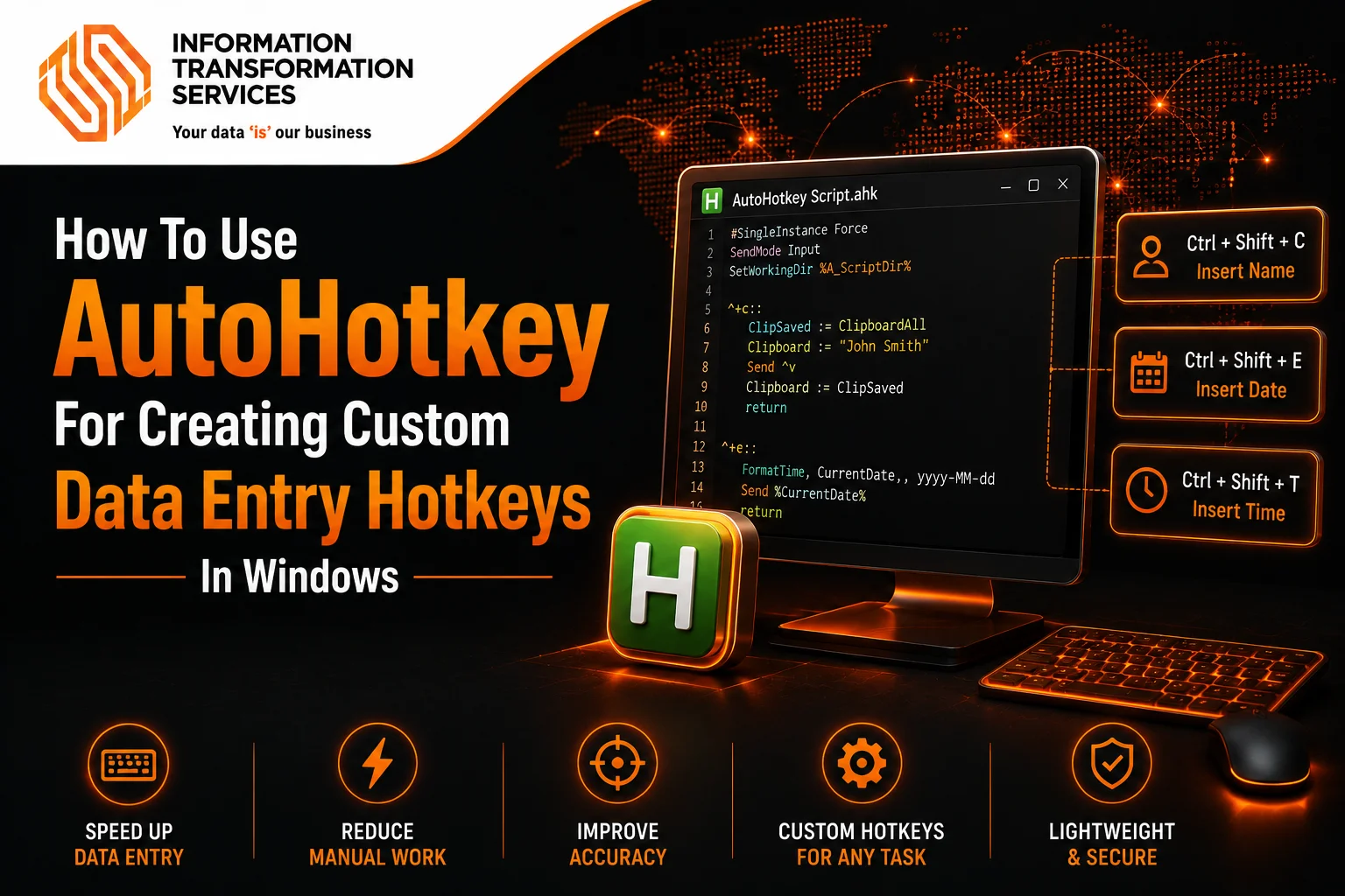 How To Use AutoHotkey For Creating Custom Data Entry Hotkeys In Windows