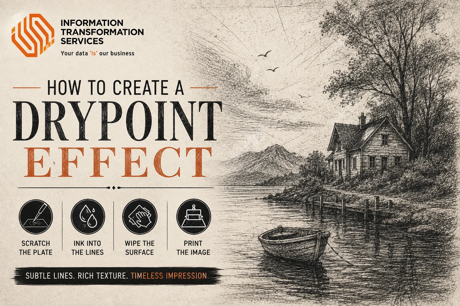How To Create A Drypoint Effect