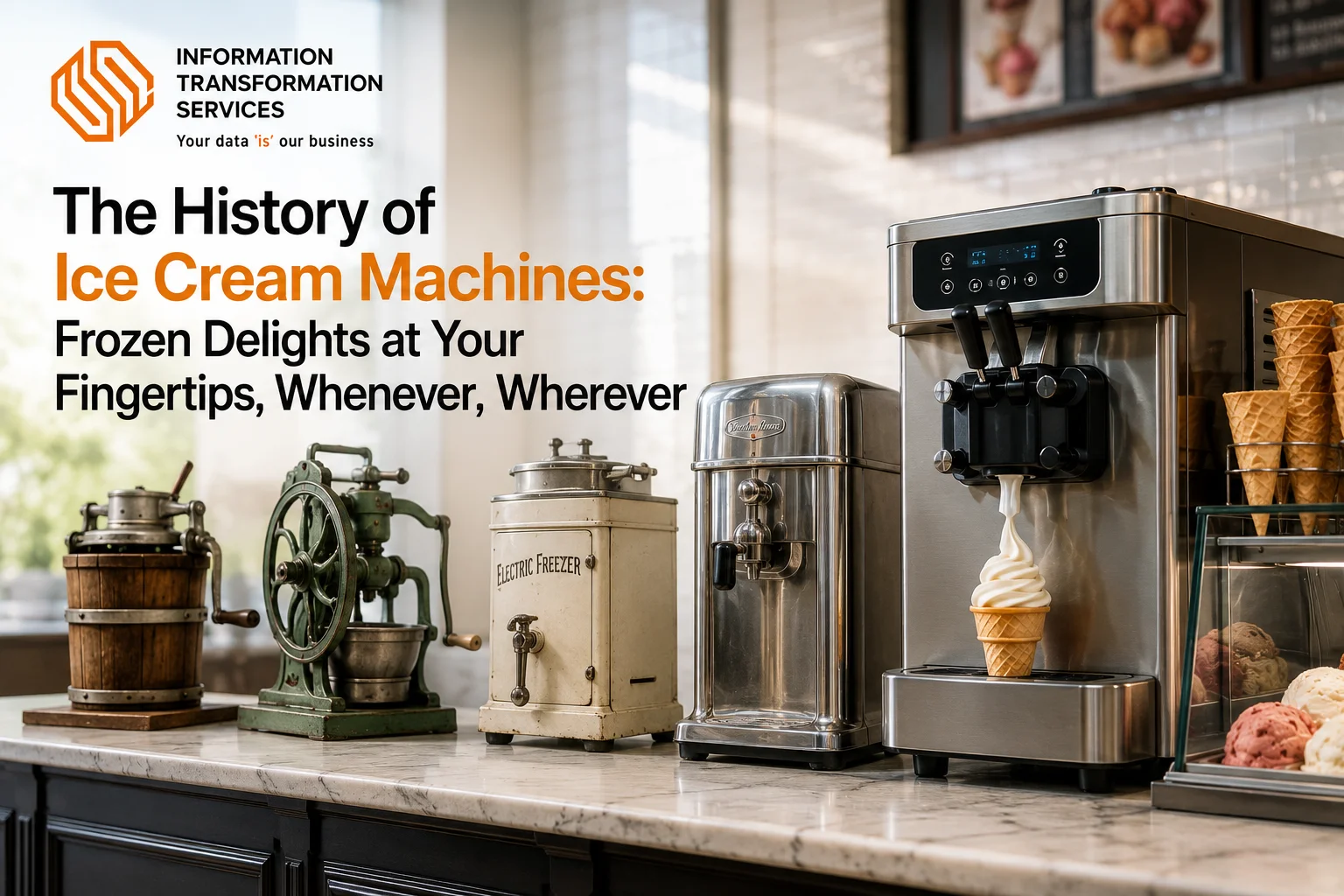 The History of Ice Cream Machines: Frozen Delights at Your Fingertips, Whenever, Wherever