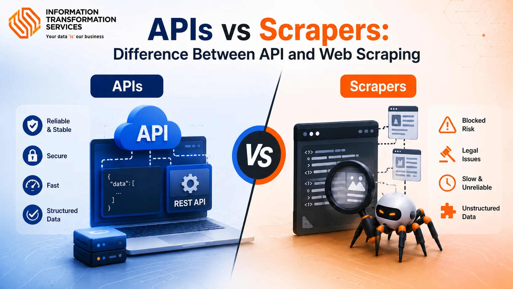 APIs vs Scrapers: Difference Between API and Web Scraping