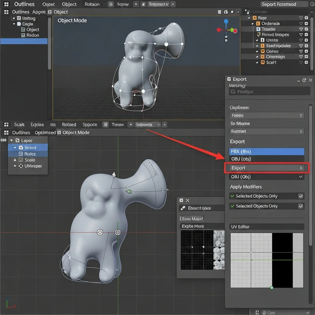 Export the Final 3D Model for Production Use