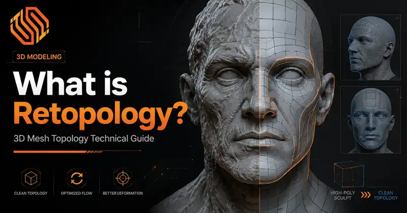 What is Retopology? 3D Mesh Topology Technical Guide