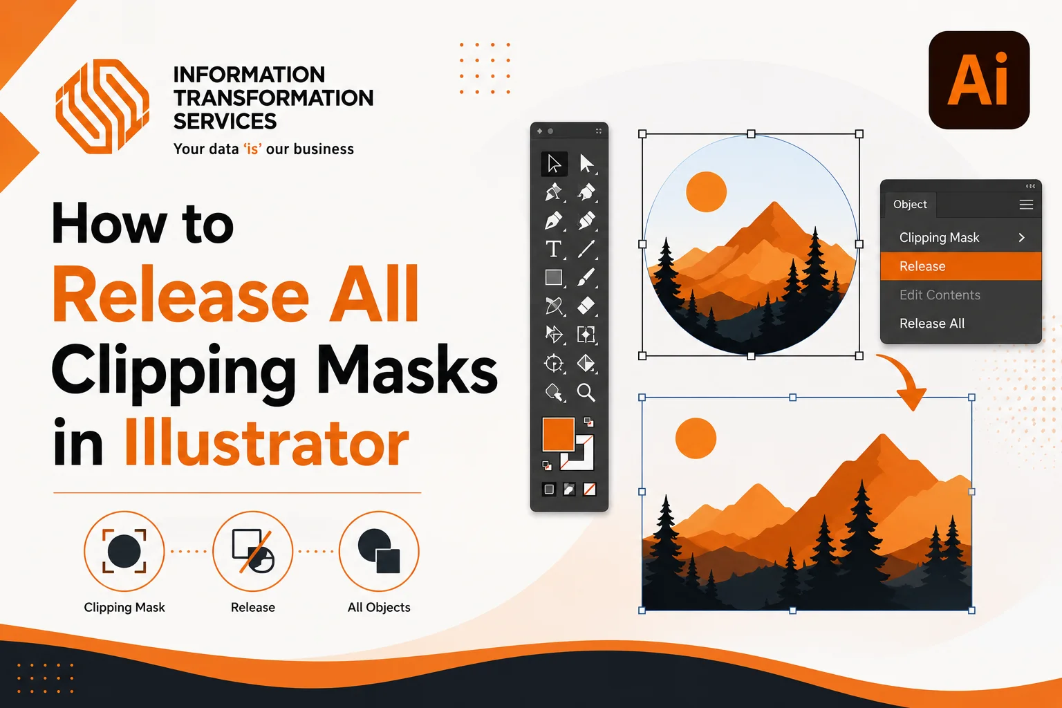 How to Release All Clipping Masks in Illustrator