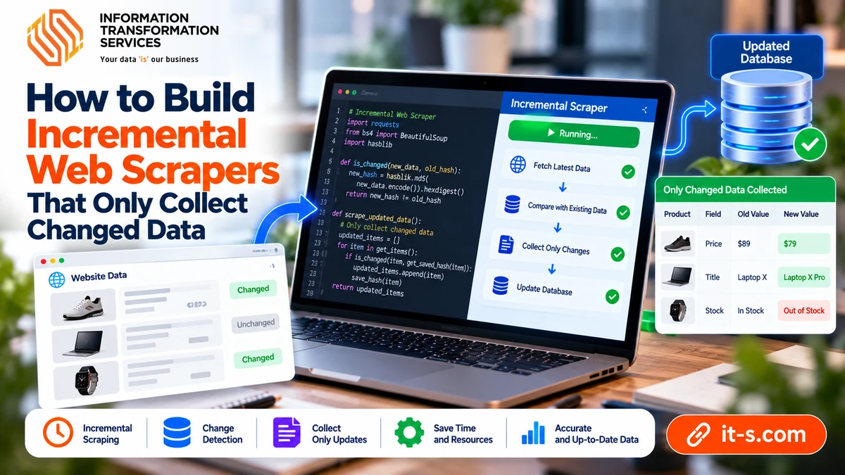 How to Build Incremental Web Scrapers That Only Collect Changed Data