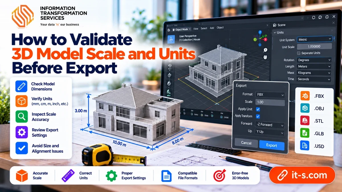 How to Validate 3D Model Scale and Units Before Export