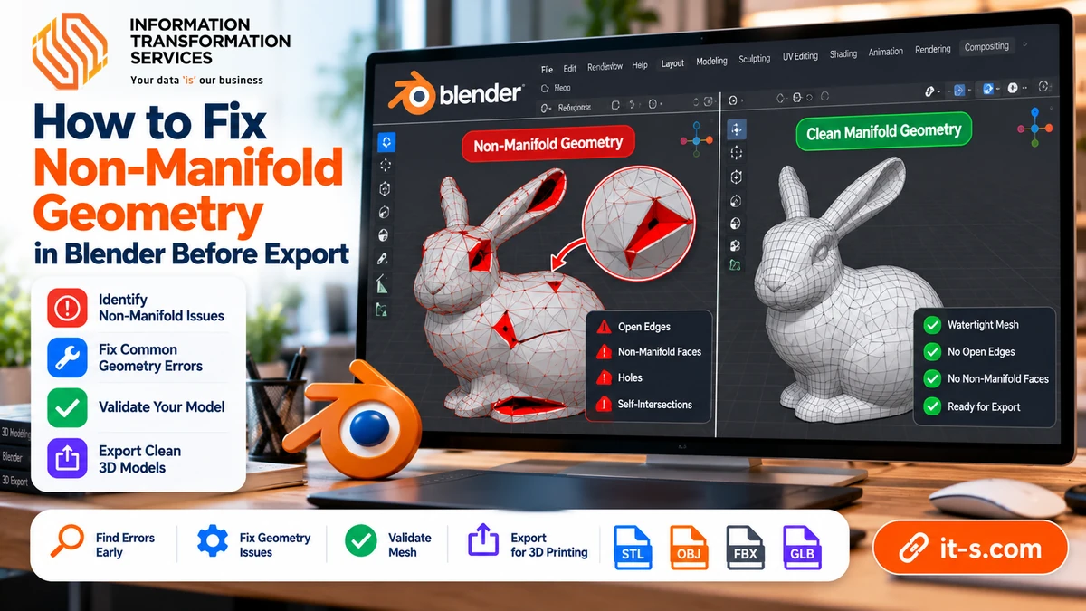How to Fix Non-Manifold Geometry in Blender Before Export