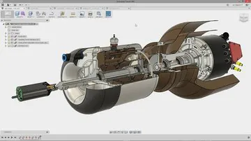 The Fusion 360 interface is similar to advanced modeling tools