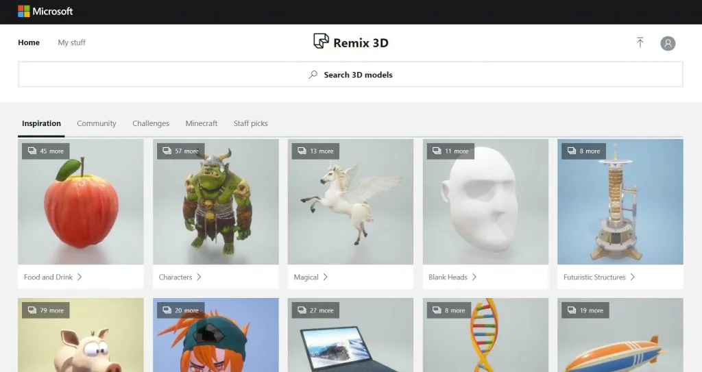 Remix 3D Database