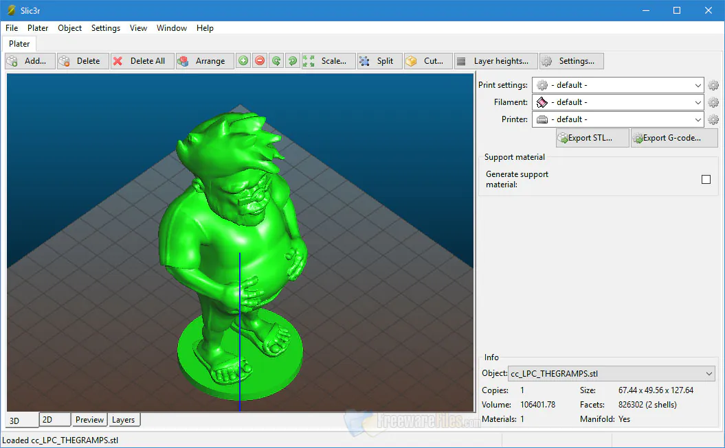Slic3r 1.30 Free Download - FreewareFiles.com - Free Graphics Tools Category