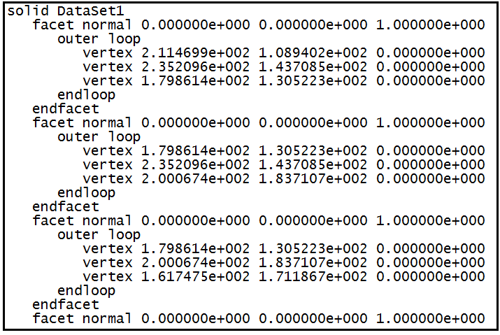 3: Sample STL File of a Workspace in ASCII Format As can be seen from... |  Download Scientific Diagram