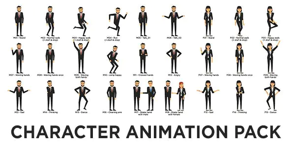Character Animation Pack by borneostudios | VideoHive