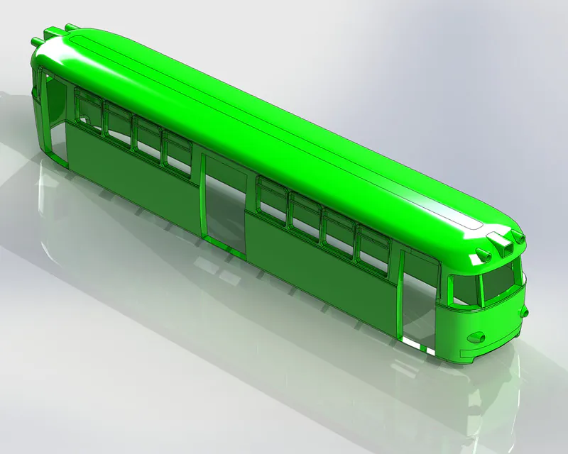 model-of-a-tram-3d