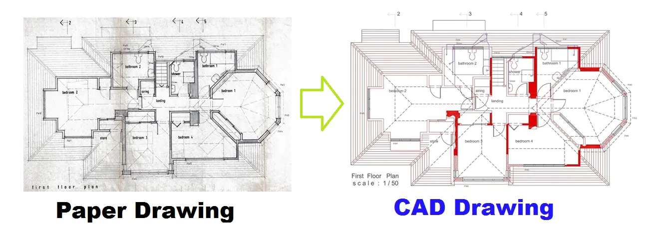 CAD Conversion - Paper Drawings to CAD conversions