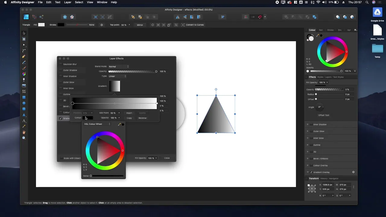 Affinity Designer: How to use effects - YouTube