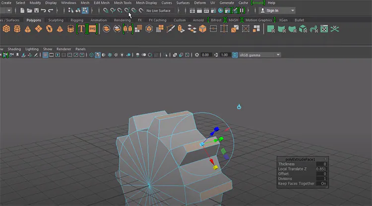 Modeling a gear NURBS