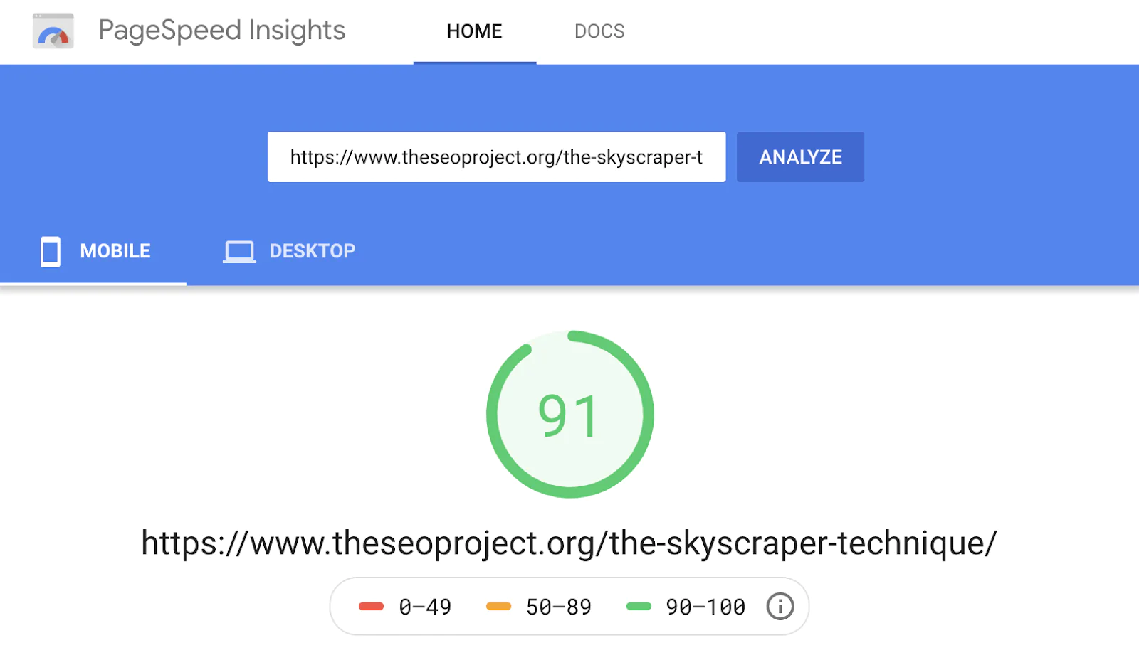 3 pagespeed insights fast