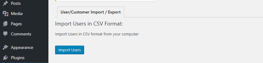 Importing your user database.