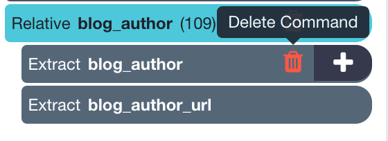 Deleting image url from blog author extraction