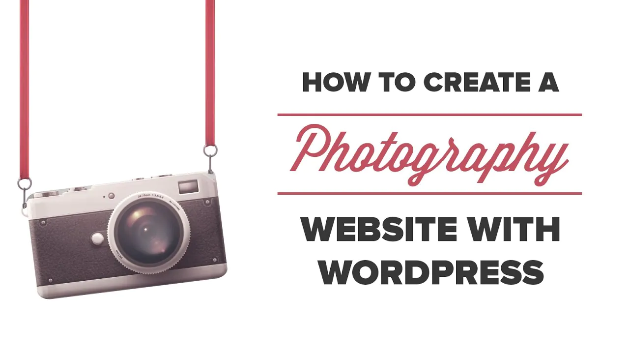 How to Build a Photography Website with WordPress - YouTube