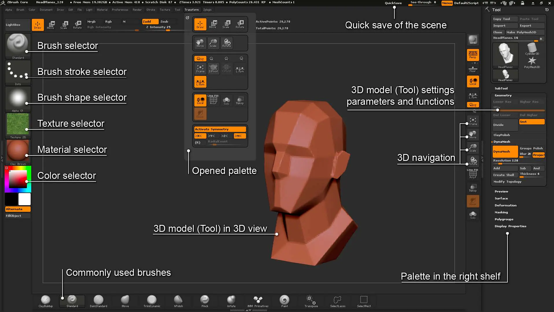 Interface & Navigation | ZBrush Docs