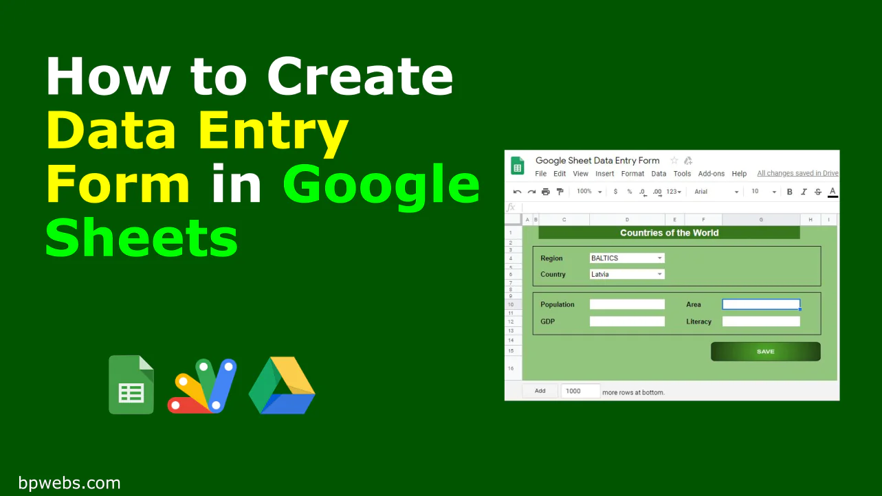 automatic data entry form in Google Sheets using Apps Script
